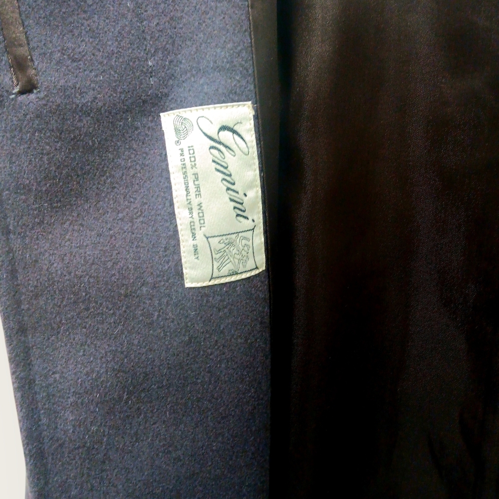 Elegant 1960s Purple Mauve Cape Coat by Gemini - 100% Wool - M - Picture 6 of 10